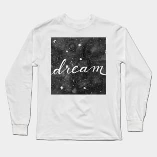 Watercolor galaxy dream Long Sleeve T-Shirt